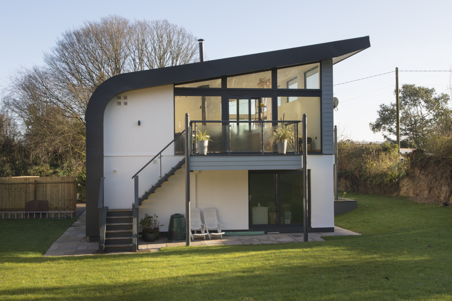 Catnic urban curbed cladding installation