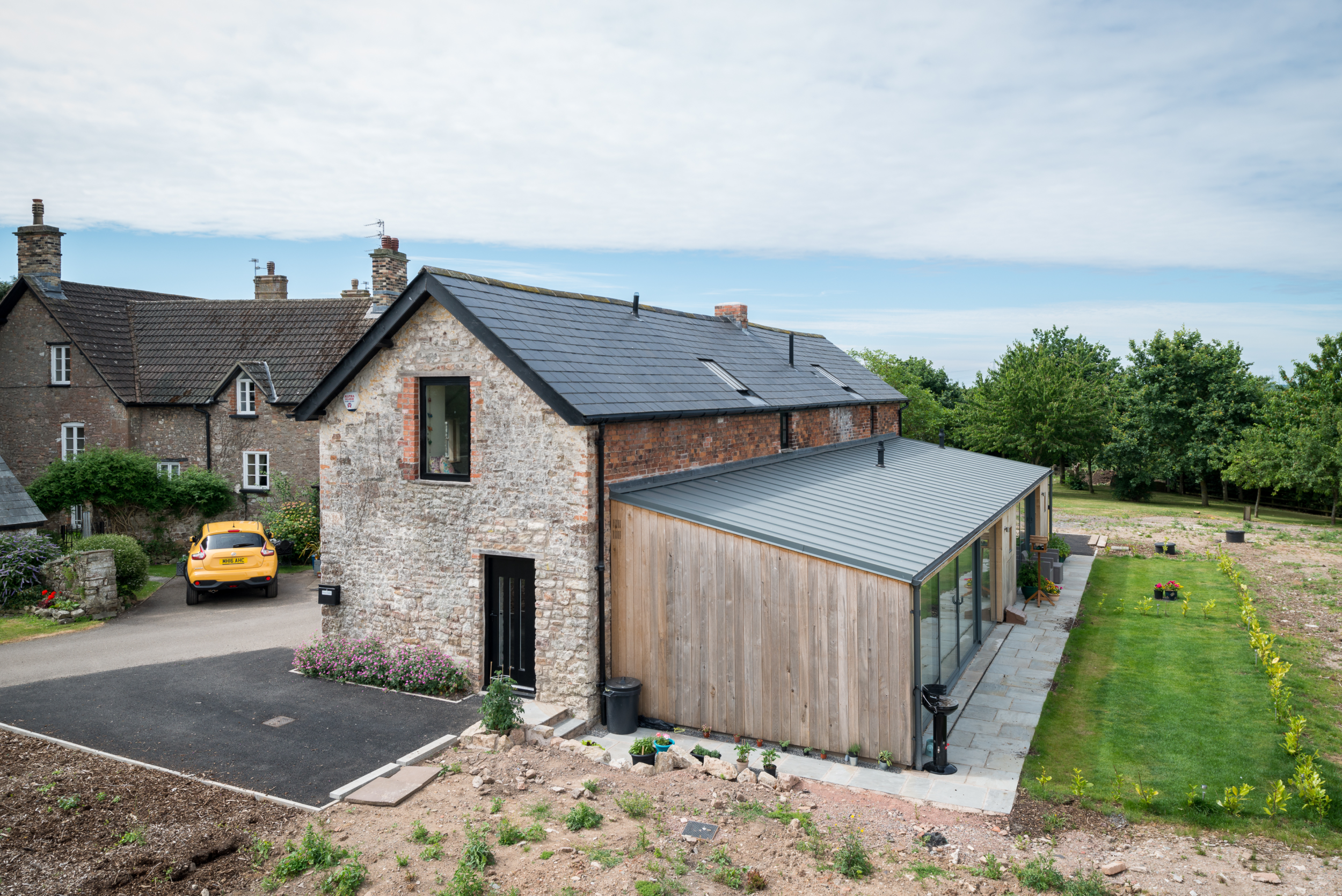 catnic urban roof on farm house extension