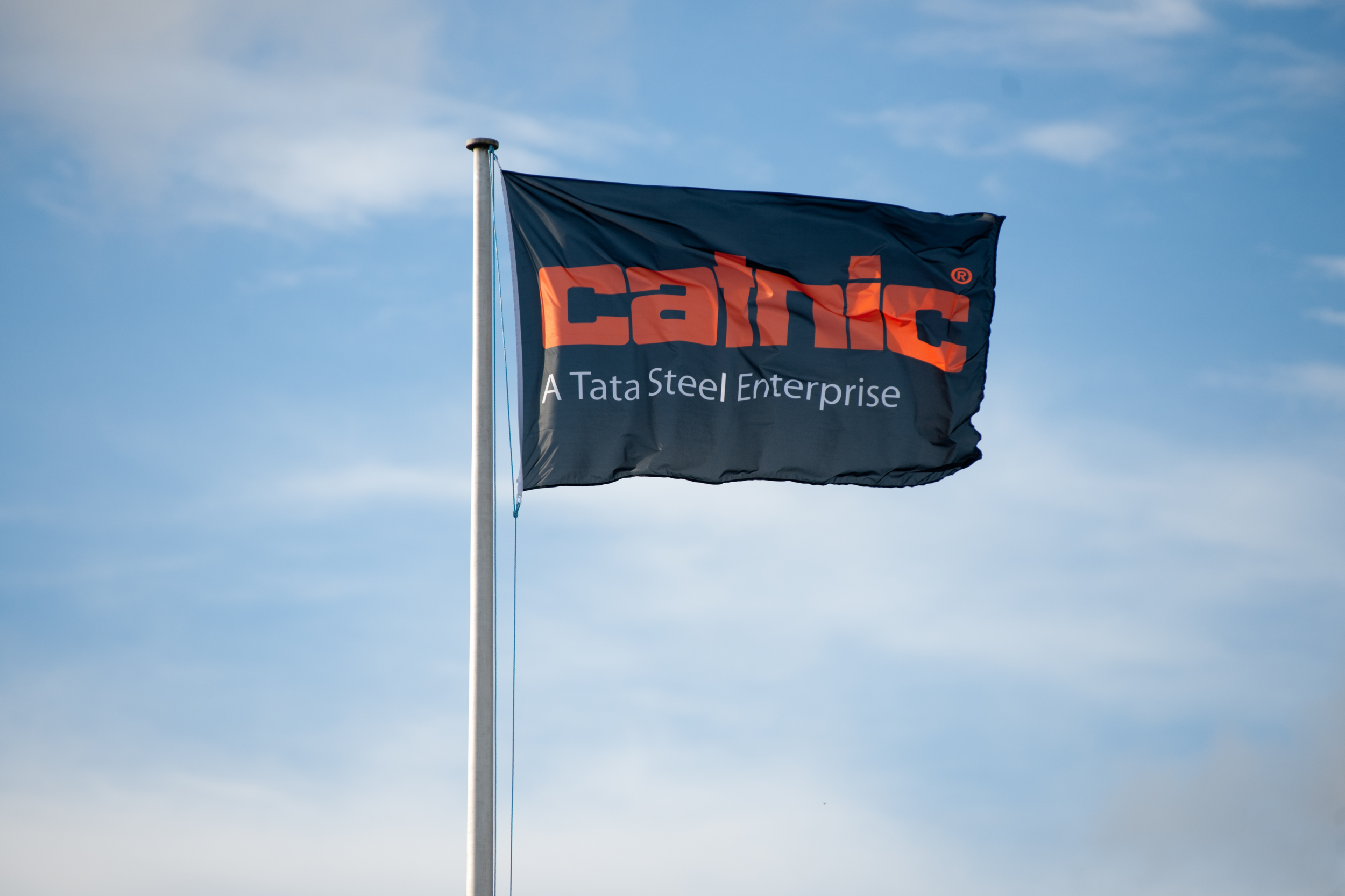 Catnic flag at full mast