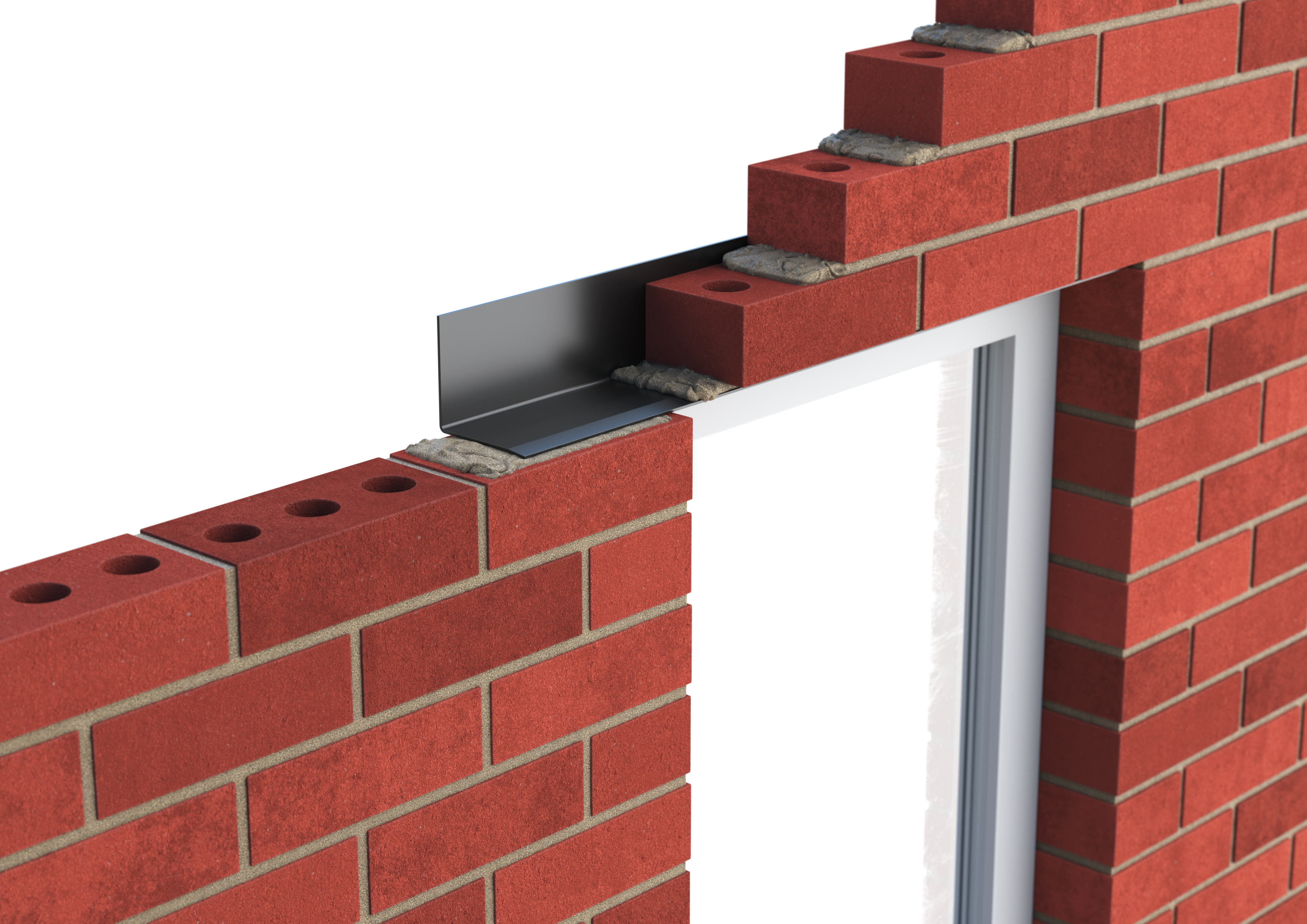 Catnic standard duty angle lintel shown in situ