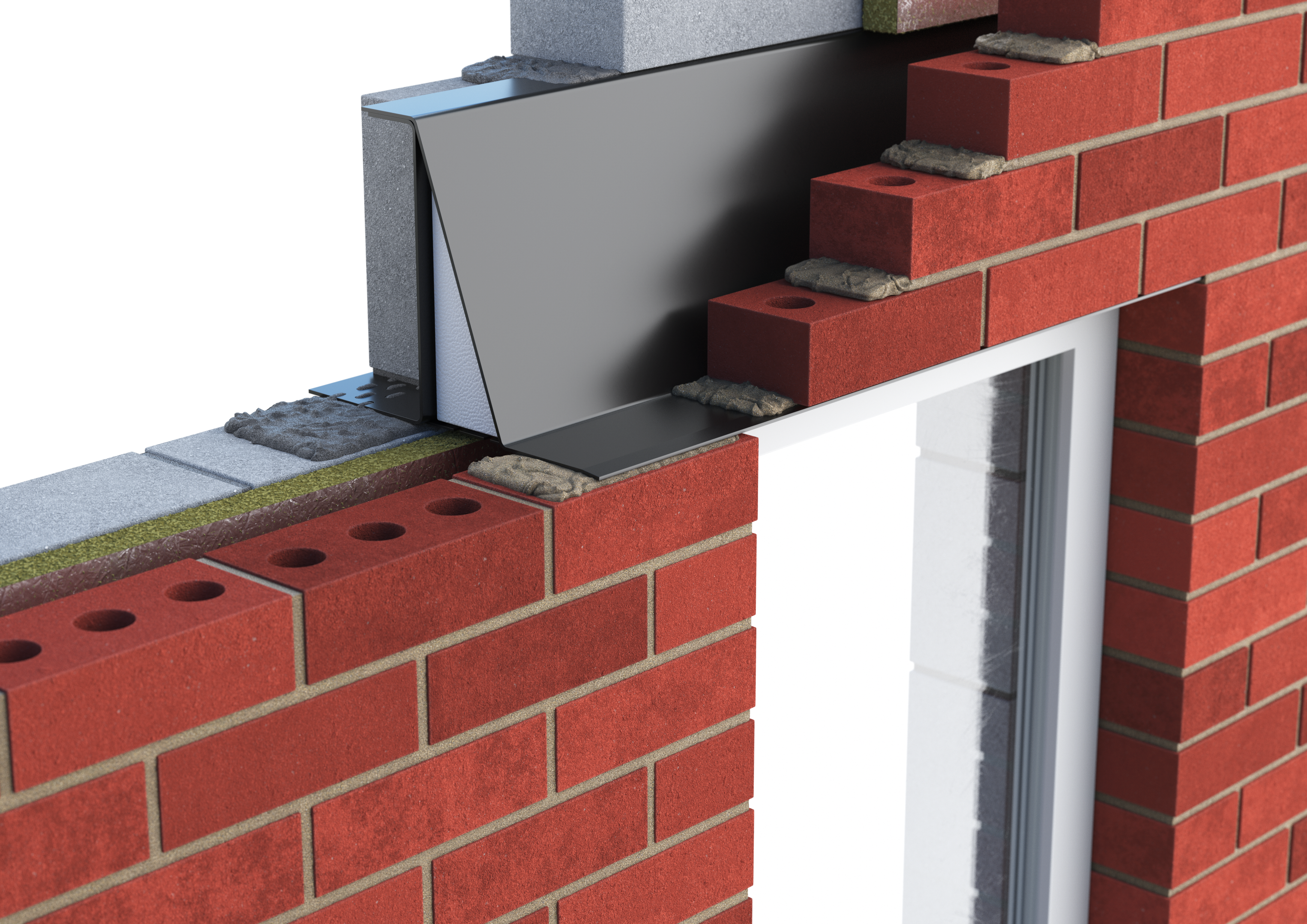 Catnic CX90 shown insitu in cavity wall