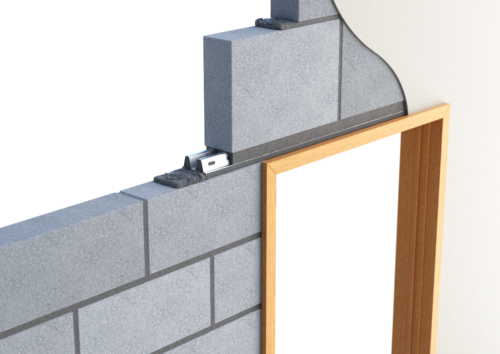 catnic cn92 steel lintel shown in situ