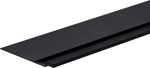 catnic soffit cladding in black for use on toe of steel lintel