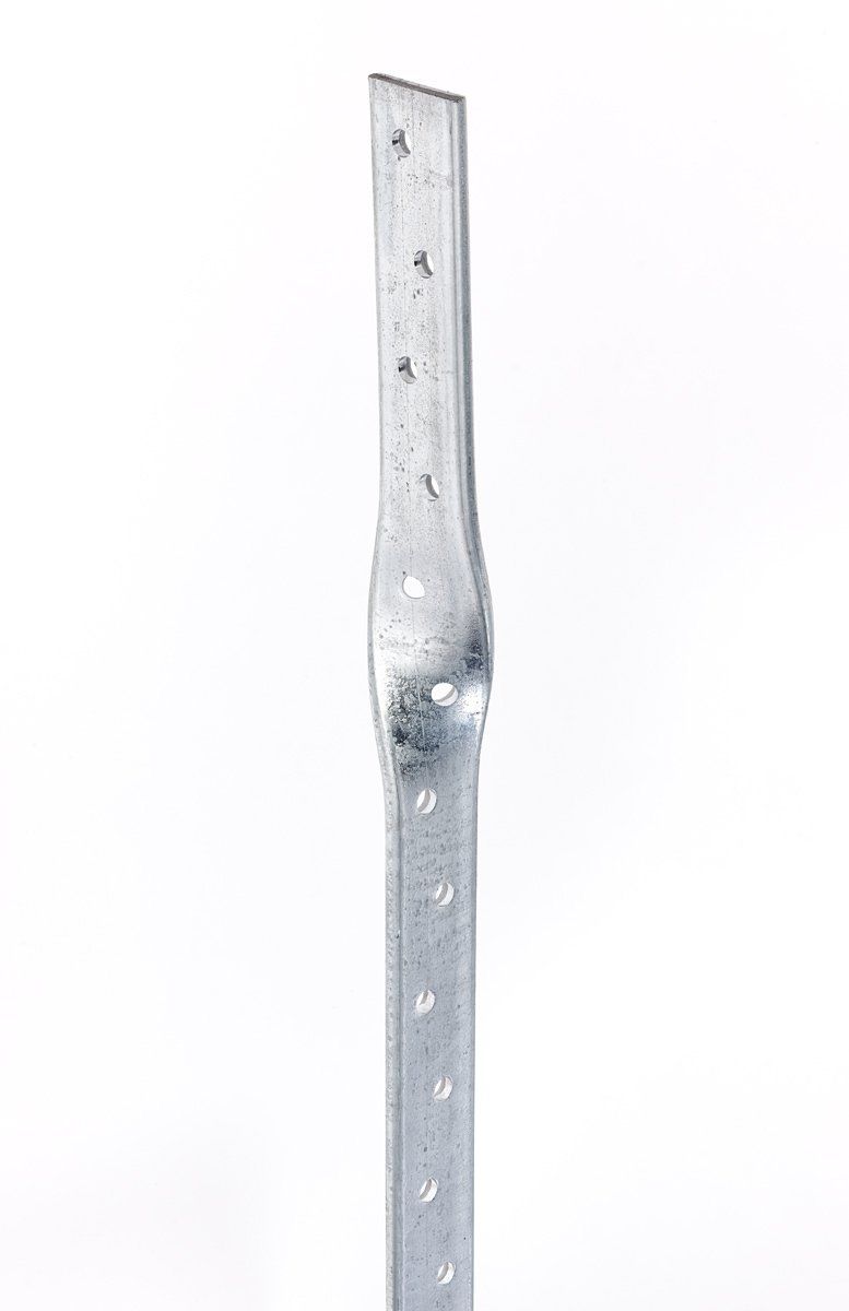 Heavy duty twisted horizontal steel restraint strap