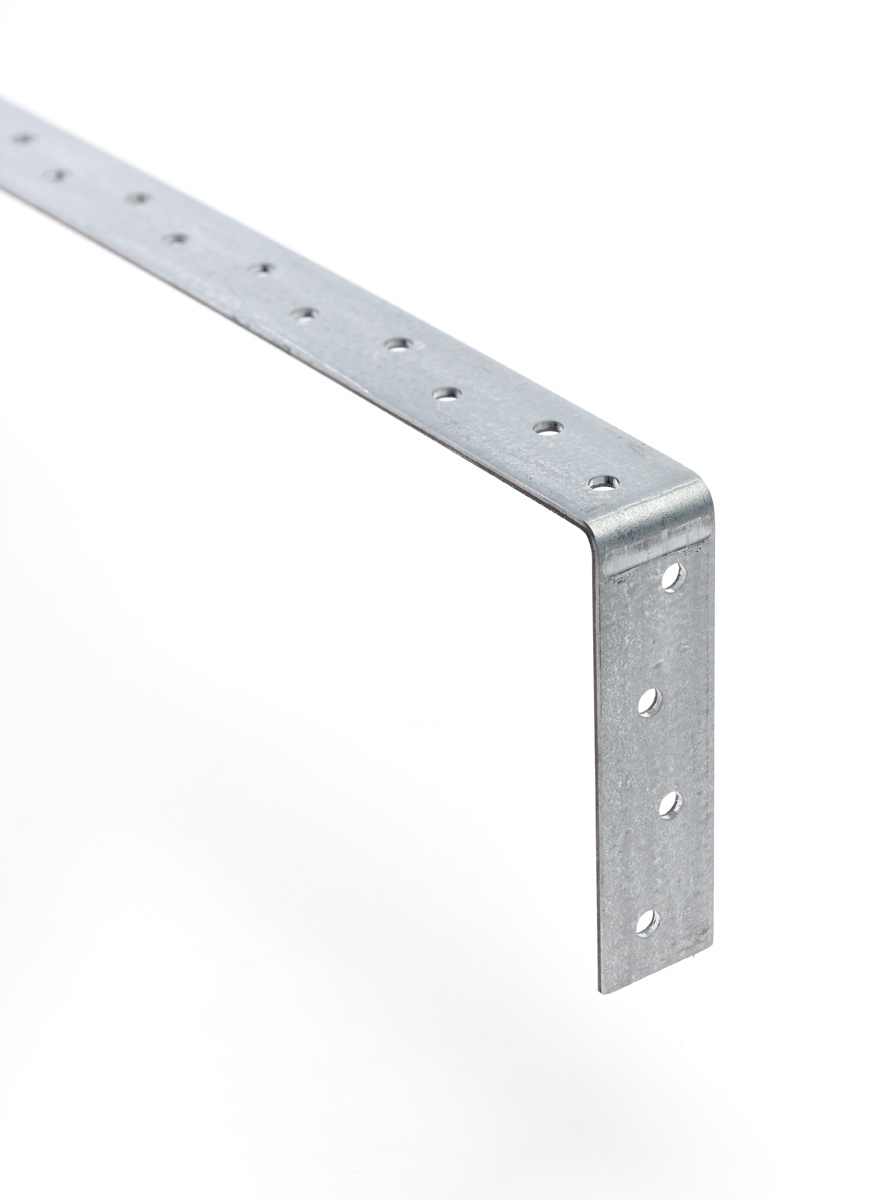 Light duty bent vertical steel restraint strap