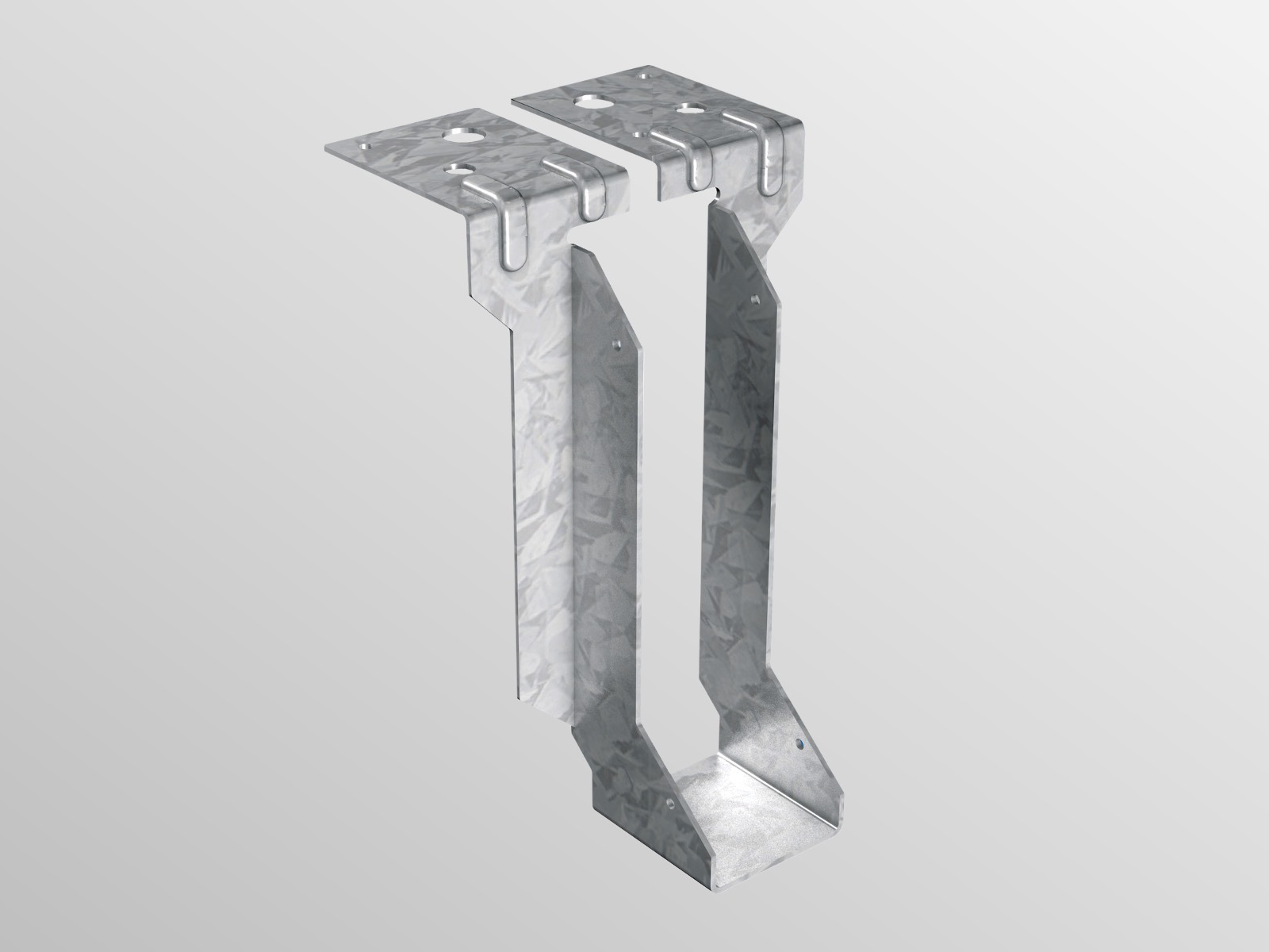 Standard duty timber to wall joist hanger