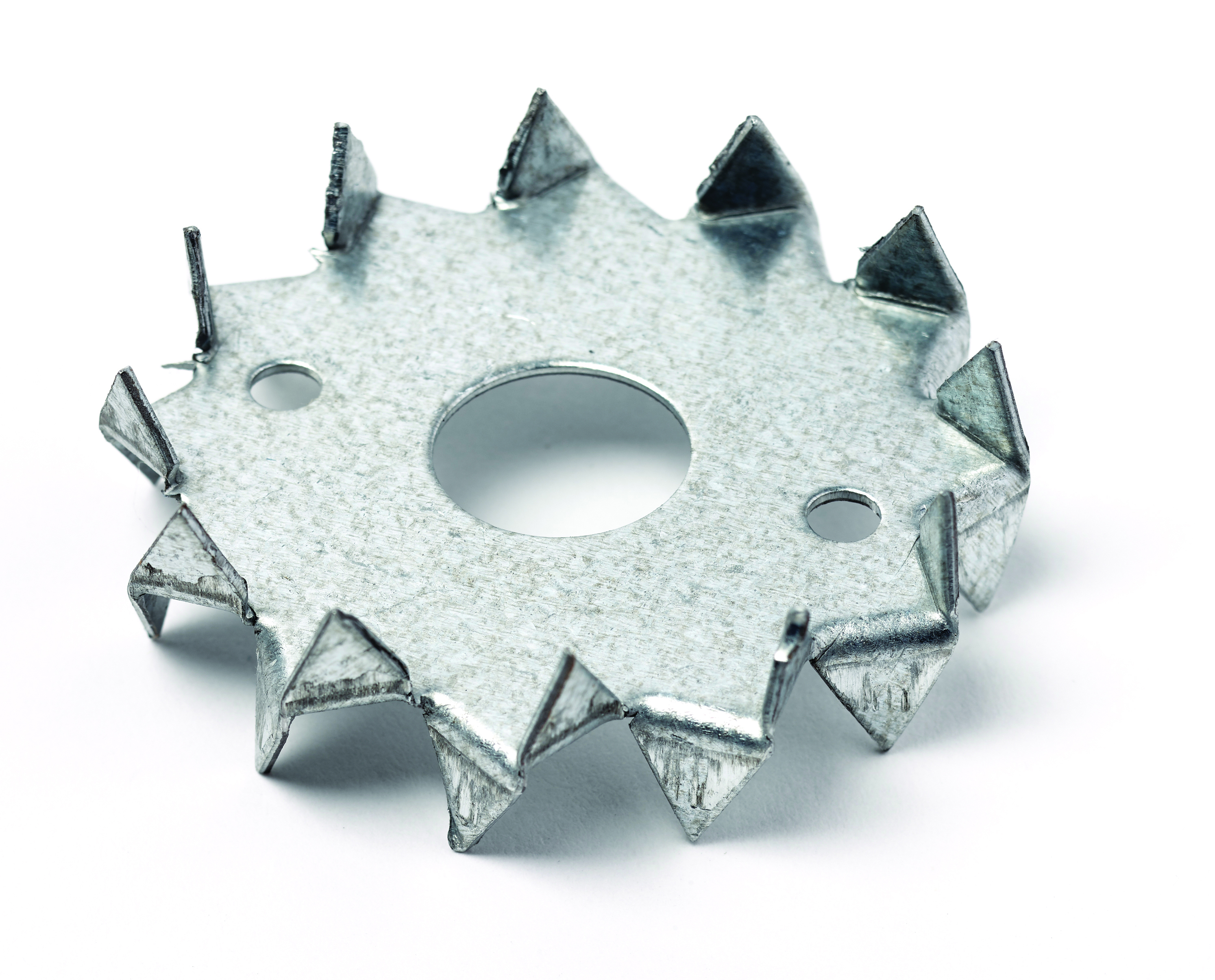 Steel double sided tooth plate connector